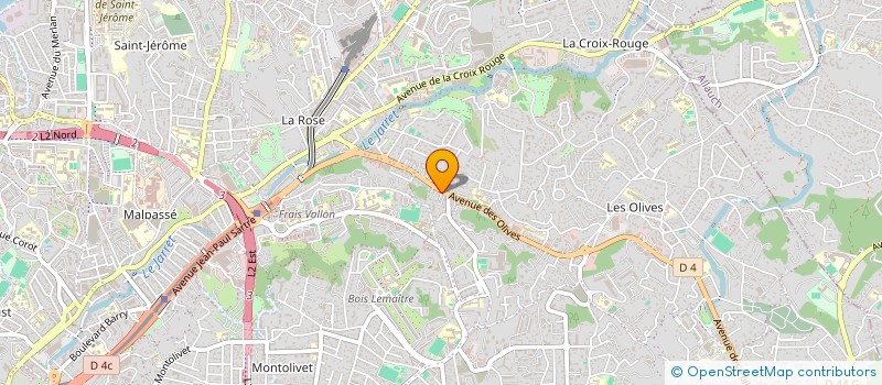 localisation de l'entreprise BTC & LOC.  MARSEILLE