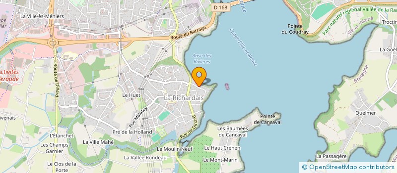 localisation de l'entreprise BTCA  LA RICHARDAIS