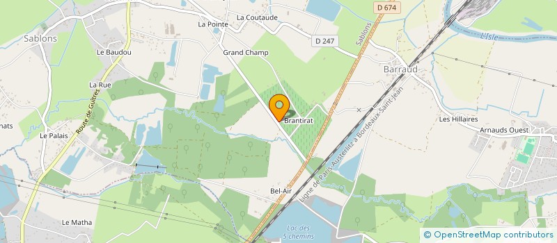 localisation de l'entreprise BTCE  SABLONS