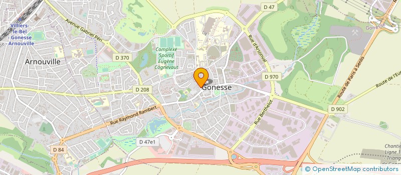 localisation de l'entreprise BTCE 75 à GONESSE