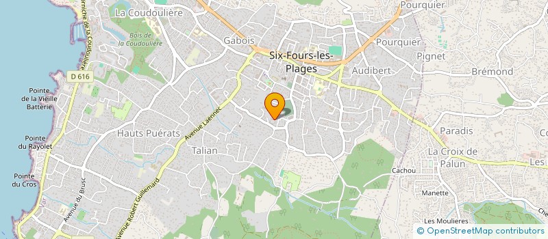 localisation de l'entreprise BTCE à SIX-FOURS-LES-PLAGES