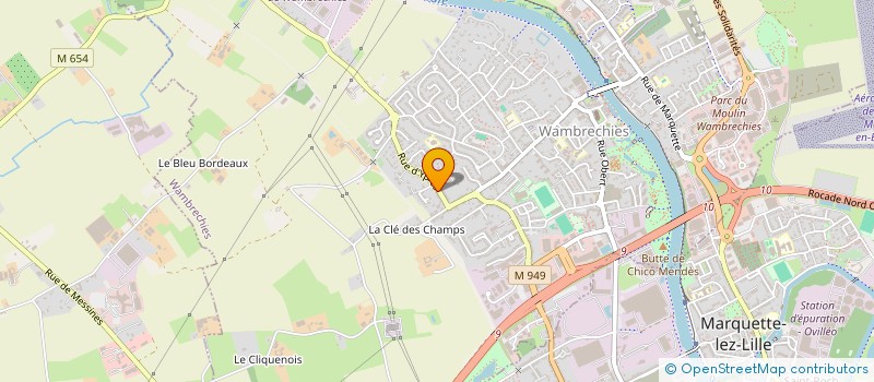 localisation de l'entreprise BTCOUVERTURE à WAMBRECHIES