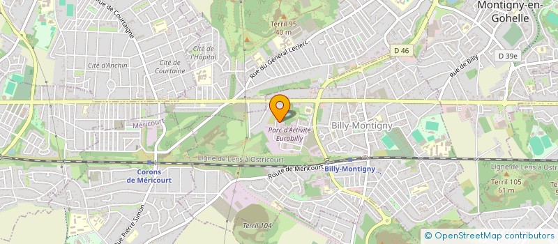 localisation de l'entreprise BTD à BILLY-MONTIGNY