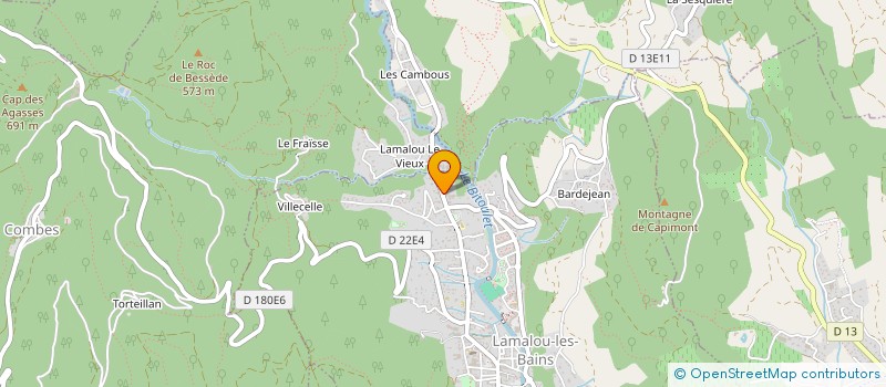 localisation de l'entreprise BTD  LAMALOU-LES-BAINS