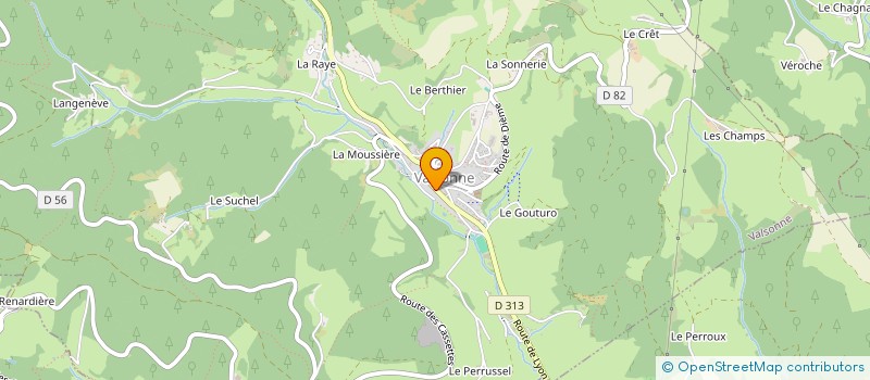 localisation de l'entreprise BTD CUSTOM  VALSONNE