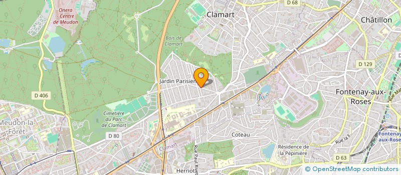 localisation de l'entreprise BTE à CLAMART