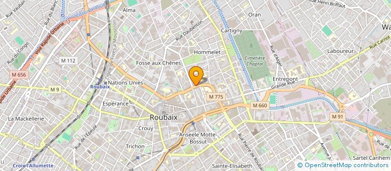 localisation de l'entreprise BTELEC  ROUBAIX