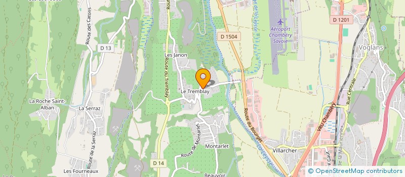 localisation de l'entreprise BTES  LA MOTTE-SERVOLEX