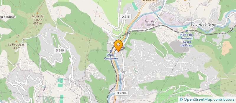 localisation de l'entreprise BTF à DRAP