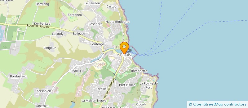 localisation de l'entreprise BTF  LE PALAIS