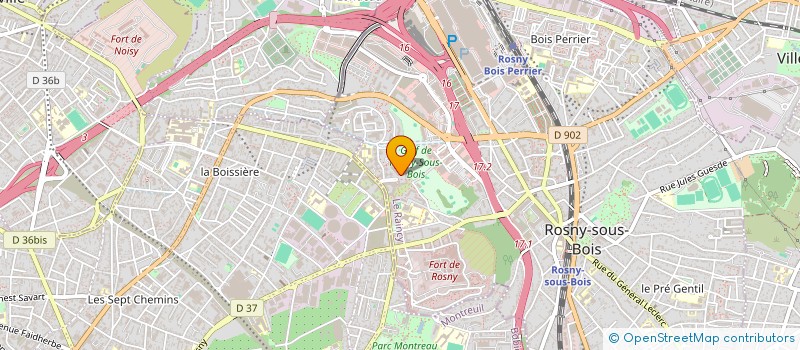 localisation de l'entreprise BTFEP à ROSNY-SOUS-BOIS