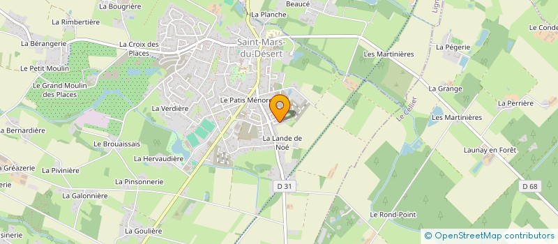 localisation de l'entreprise BTFL IMMO à SAINT-MARS-DU-DESERT