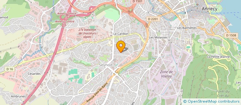 localisation de l'entreprise BTG à ANNECY