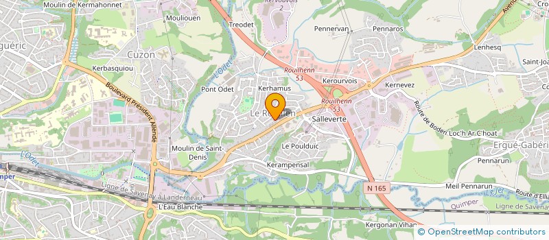 localisation de l'entreprise BTG  ERGUE-GABERIC