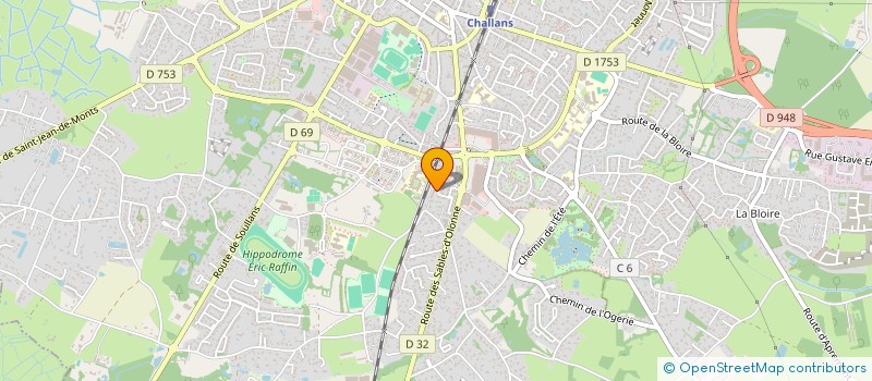 localisation de l'entreprise BTH TRANSPORTS à CHALLANS
