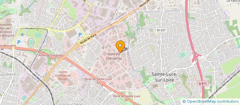 localisation de l'entreprise BTHF - BUREAU TECHNIQUE DE L'HABITAT FRANCAIS à NANTES