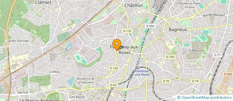 localisation de l'entreprise BTHM à FONTENAY-AUX-ROSES