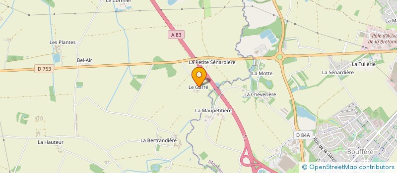 localisation de l'entreprise BTI ELEC  VIEILLEVIGNE