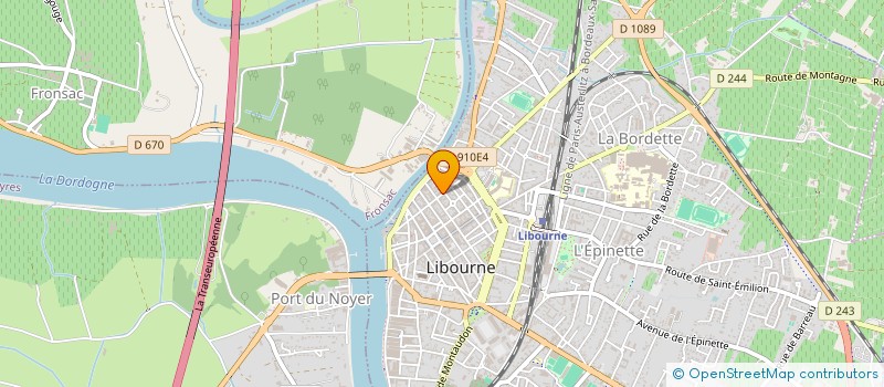 localisation de l'entreprise BTI IMMOBILIER GESTION LOCATIVE  LIBOURNE