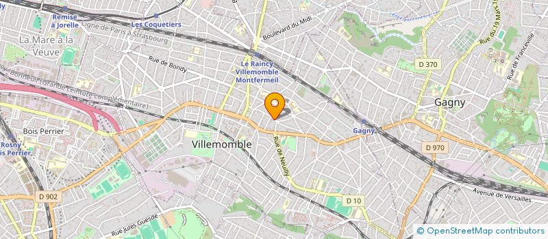 localisation de l'entreprise BTI PETRI à VILLEMOMBLE