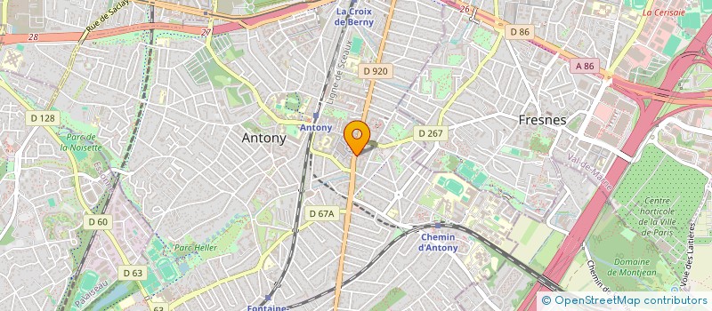 localisation de l'entreprise BTIB à ANTONY