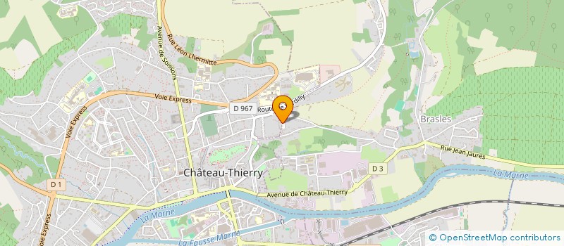 localisation de l'entreprise BTJB FONTAINE à CHATEAU-THIERRY