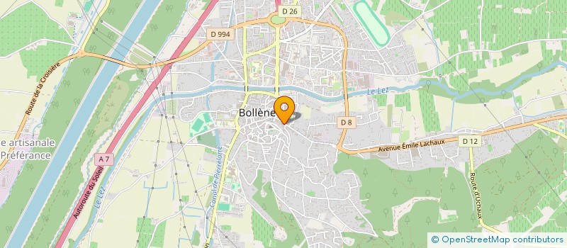 localisation de l'entreprise BTK à BOLLENE