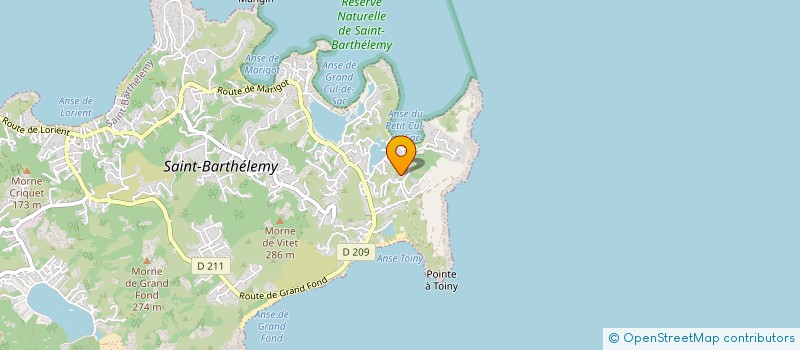 localisation de l'entreprise BTL  SAINT-BARTHELEMY