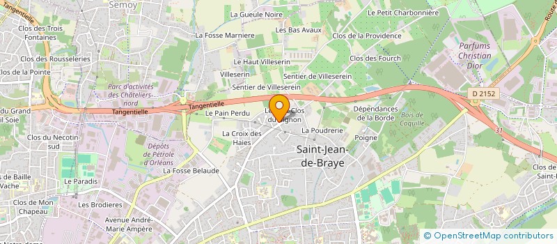 localisation de l'entreprise BTL TRANSPORTS à SAINT-JEAN-DE-BRAYE