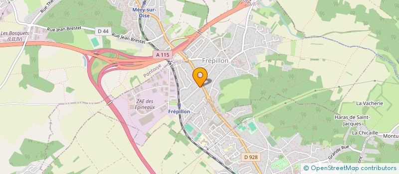 localisation de l'entreprise BTLC 2F  FREPILLON