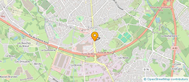 localisation de l'entreprise BTLV  REZE