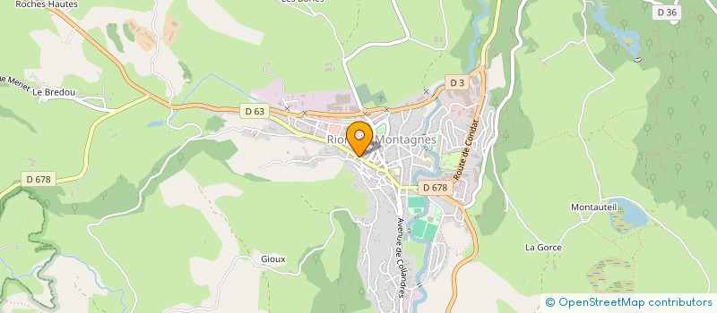 localisation de l'entreprise BTM 02 à RIOM-ES-MONTAGNES