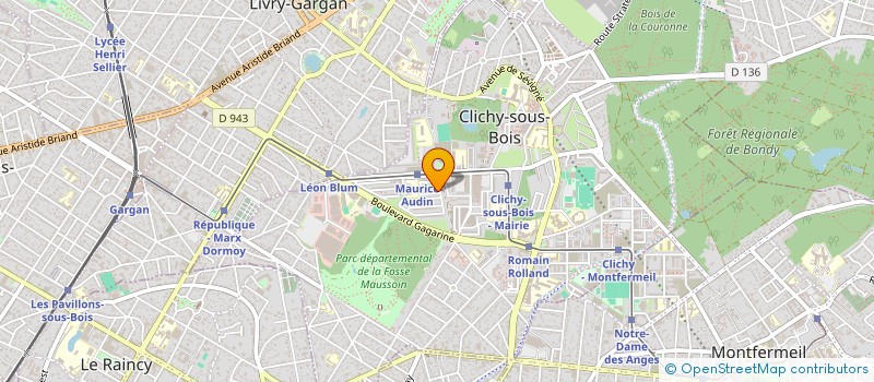 localisation de l'entreprise BTM à CLICHY-SOUS-BOIS
