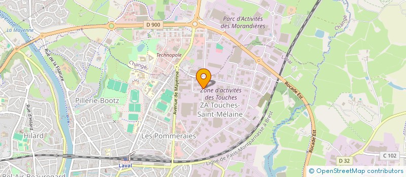localisation de l'entreprise BTM à LAVAL