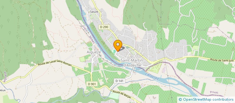 localisation de l'entreprise BTM  SAINT-MARTIN-D'ARDECHE