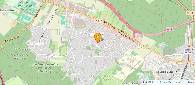 localisation de l'entreprise BTM  CHAMBOURCY