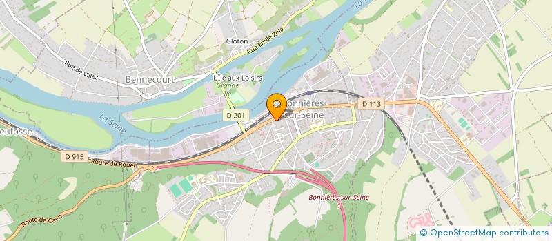 localisation de l'entreprise BTM BONNIERES TELEMENAGER  BONNIERES-SUR-SEINE