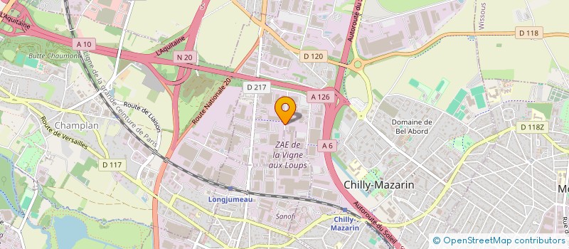 localisation de l'entreprise BTM CONSTRUCTIONS à CHILLY-MAZARIN