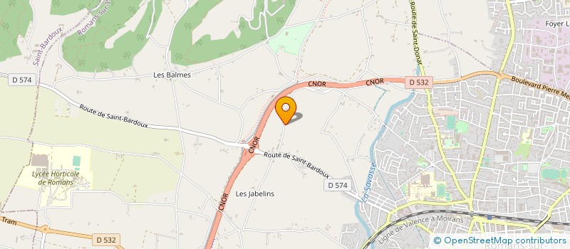 localisation de l'entreprise BTM INVESTISSEMENTS  ROMANS-SUR-ISERE