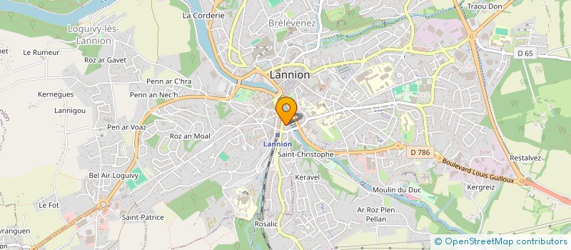localisation de l'entreprise BTM RAULT à LANNION