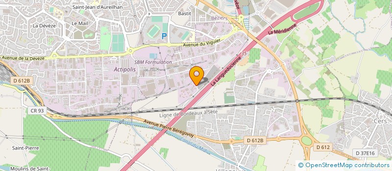 localisation de l'entreprise BTMF  BEZIERS