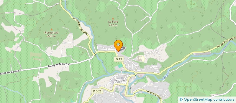 localisation de l'entreprise BTMG CONSTRUCTION  CARCES