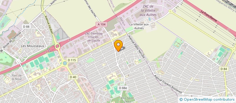 localisation de l'entreprise BTMK IMMO à TREMBLAY-EN-FRANCE