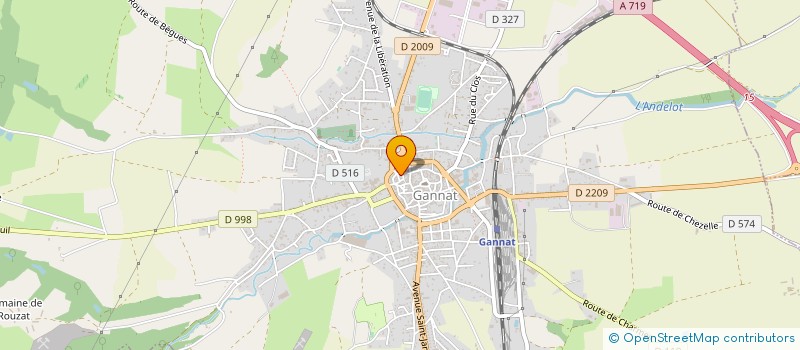 localisation de l'entreprise BTMP à GANNAT