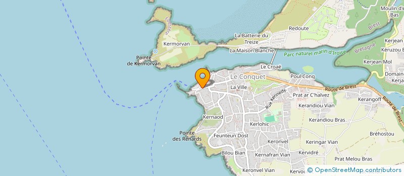 localisation de l'entreprise BTN  LE CONQUET