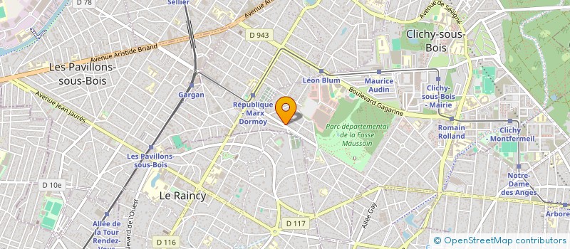 localisation de l'entreprise BTN PLOMBERIE à CLICHY-SOUS-BOIS