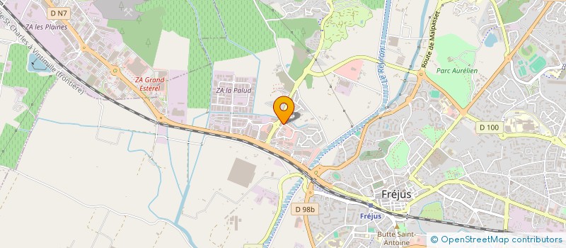 localisation de l'entreprise BTOB PUBLICITE à FREJUS