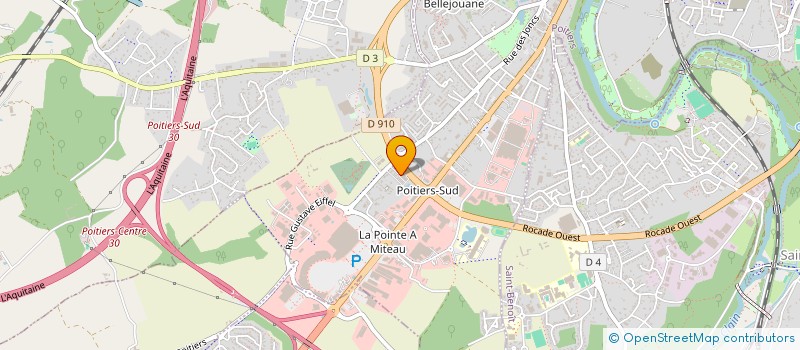 localisation de l'entreprise BTOBEEZ FORMATION à POITIERS
