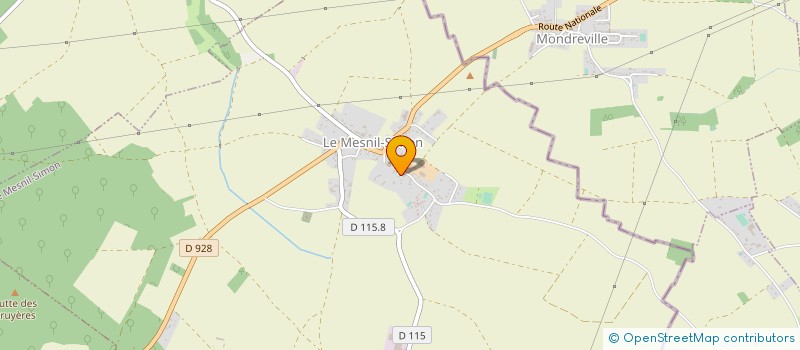localisation de l'entreprise BTOBINFORMATEC à LE MESNIL-SIMON