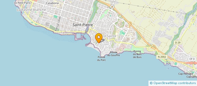 localisation de l'entreprise BTOI à SAINT-PIERRE